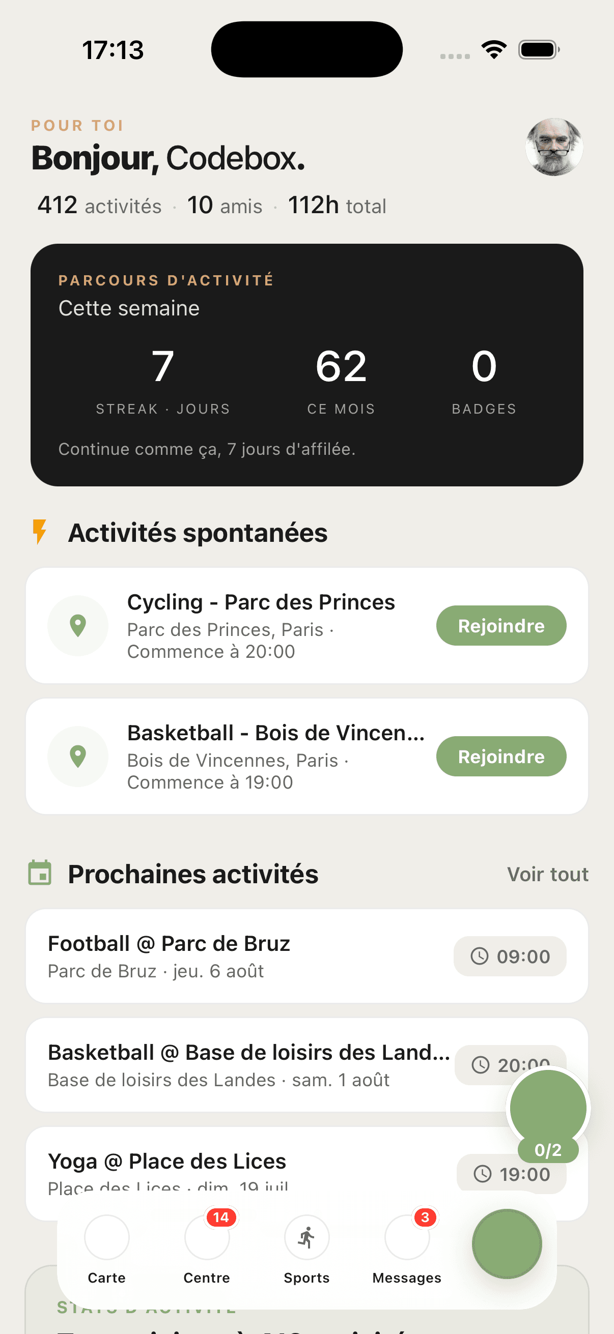 Tribbr, ton centre d'activité